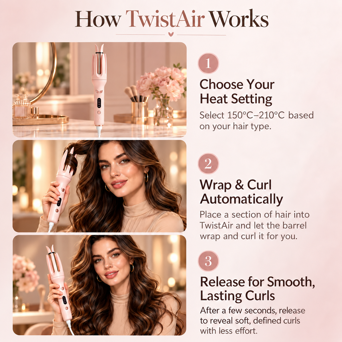 LUNARA TwistAir Auto Curler