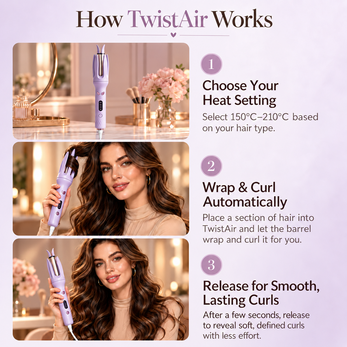 LUNARA TwistAir Auto Curler